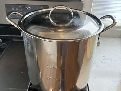 5-Gallon Stainless Steel Stock Pot with Lid - Great for Brewing/Canning