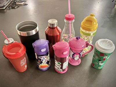 Assorted Kids & Adult Tumblers/Water Bottles - Mixed Brands & Styles