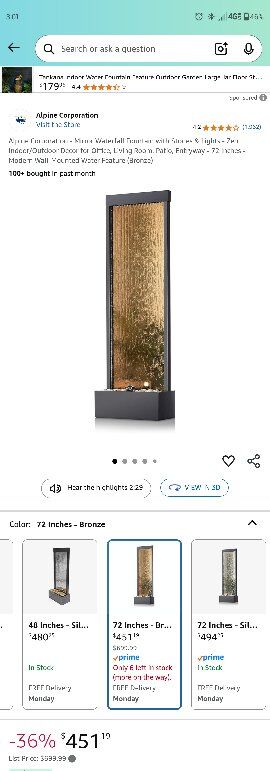 indoor water fountain