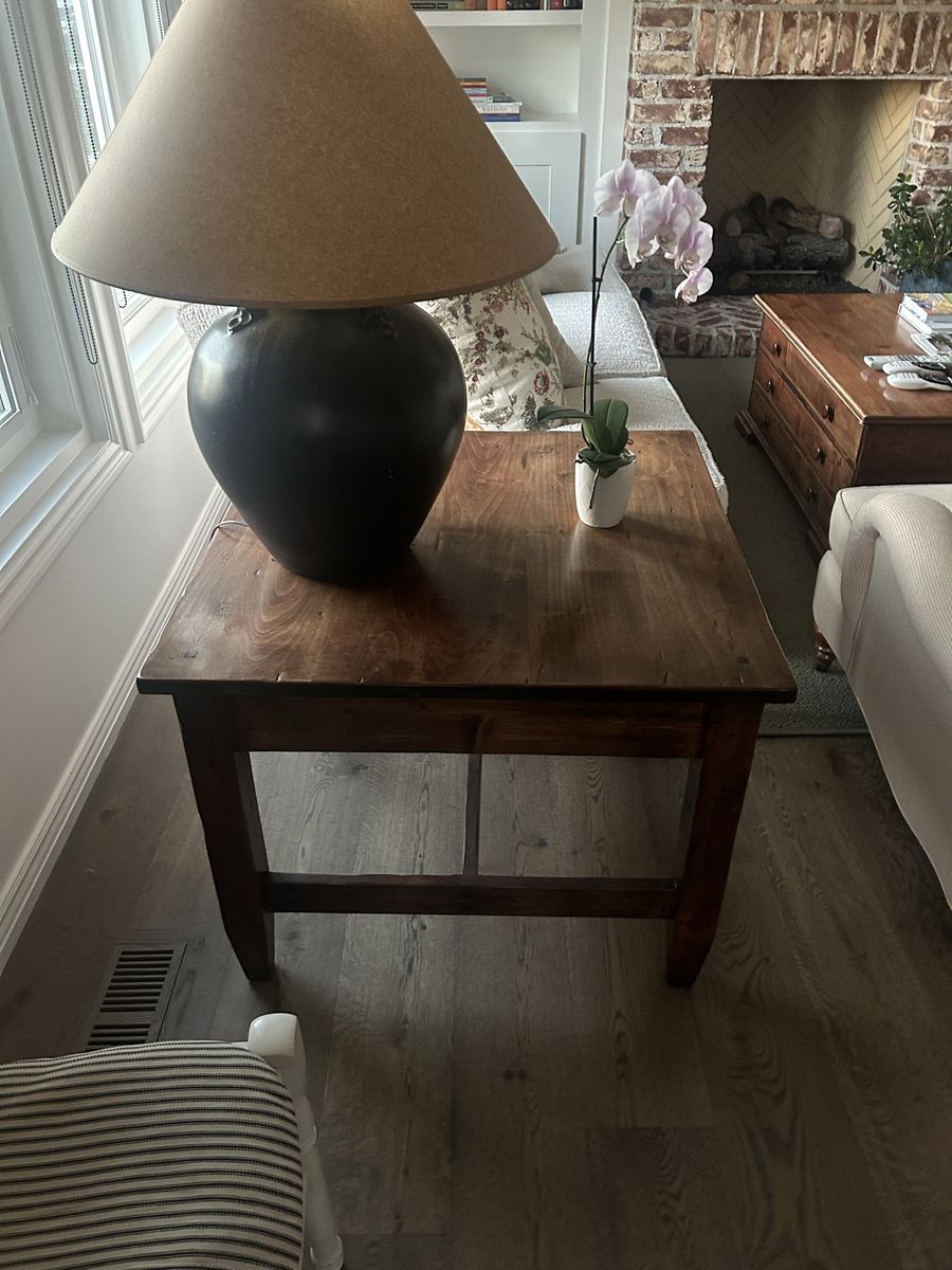 End table solid wood