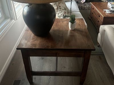 End table solid wood