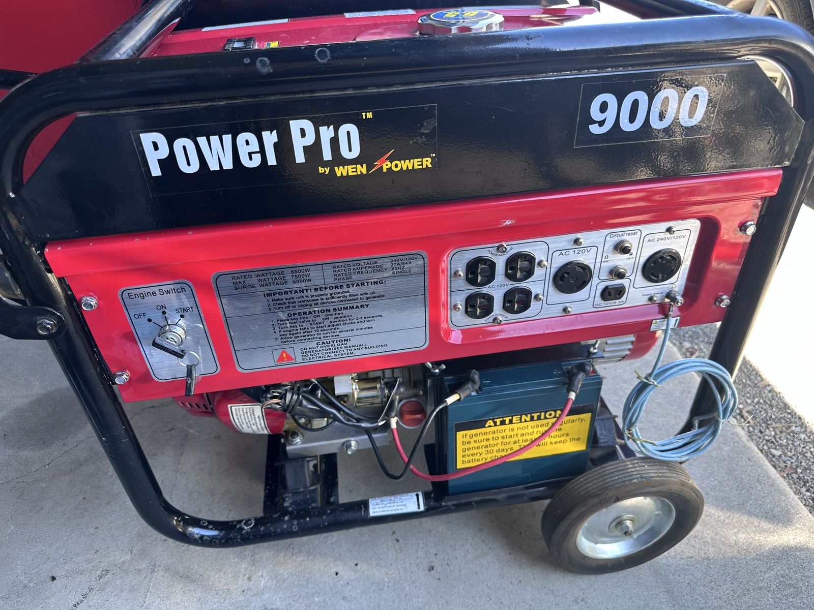 PowerPro Generator 9000 Watts Low Usage
