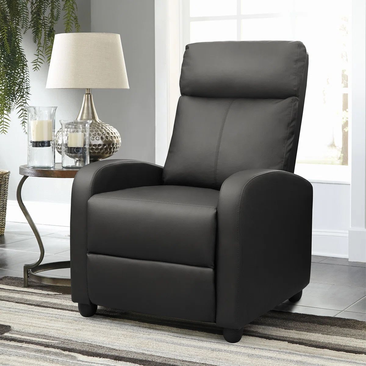 4 Pettit Faux Leather Recliners