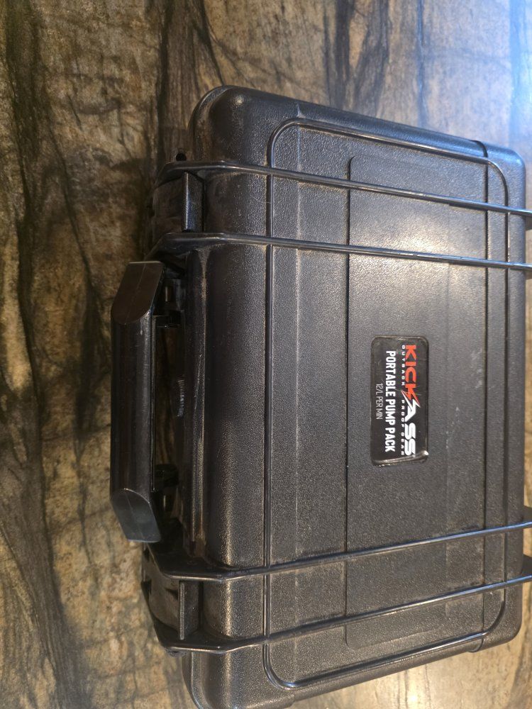 KickAss Portable Pump Pack 12V 4.5L/Min Water Transfer Kit for Camping & Outdoor Use
