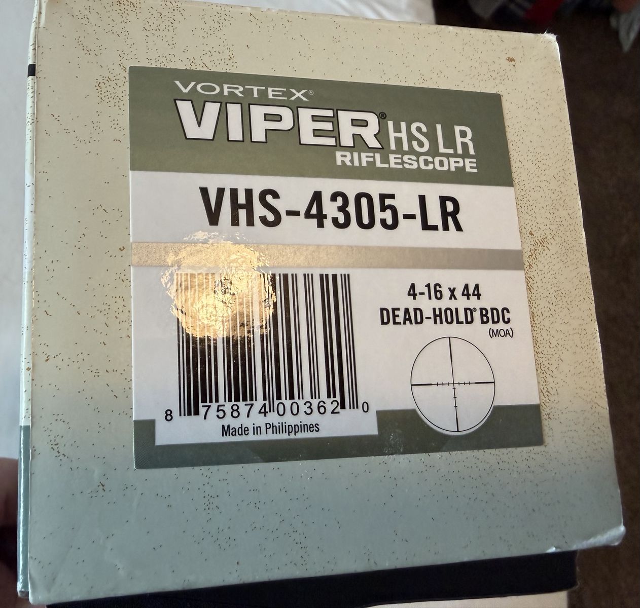 New Vortex Viper HS LR 4-16x44 Riflescope - Dead-Hold BDC MOA (VHS-4305-LR)