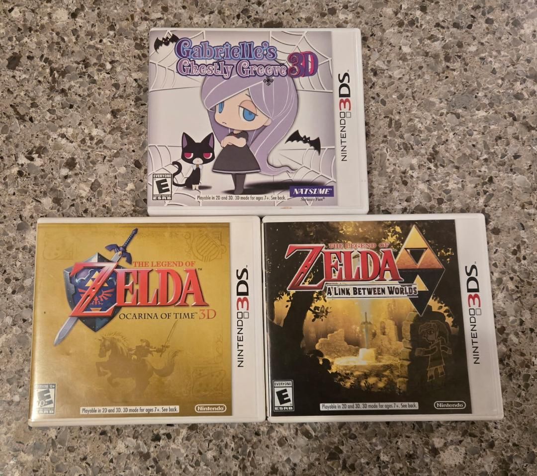 Nintendo 3ds games $25 each including Zelda Ocarina of Time! trades considered!