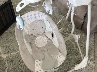 Ingenuity Baby Swing with Elephant Insert and Mobile