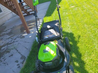 greenworks lawn mower obo