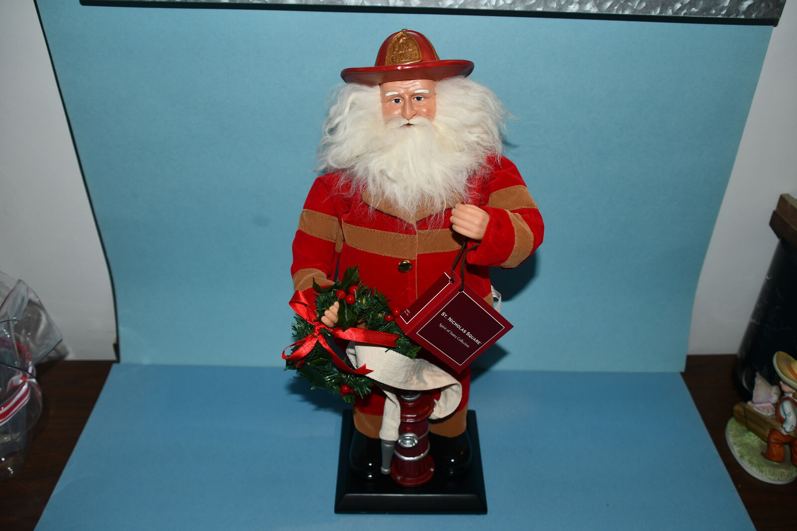 NWT "FIREMAN SANTA" ~ HEIGHT 18" ~ CUTE & CLEAN!