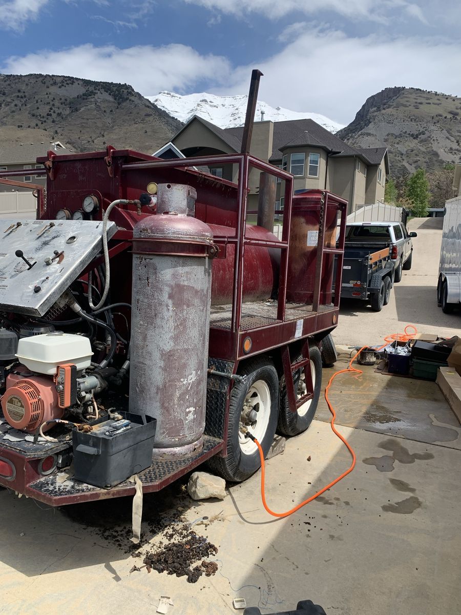 Industrial tank trailer, dual axle