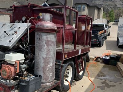 Industrial tank trailer, dual axle