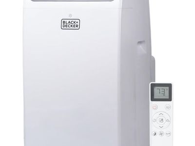 BLACK+DECKER Smart Portable Air Conditioner, 14,000 BTU, BPACT14WT, White 10,200 BTU SACC for Rooms up to 700 Sq. Ft., Smart 3-i