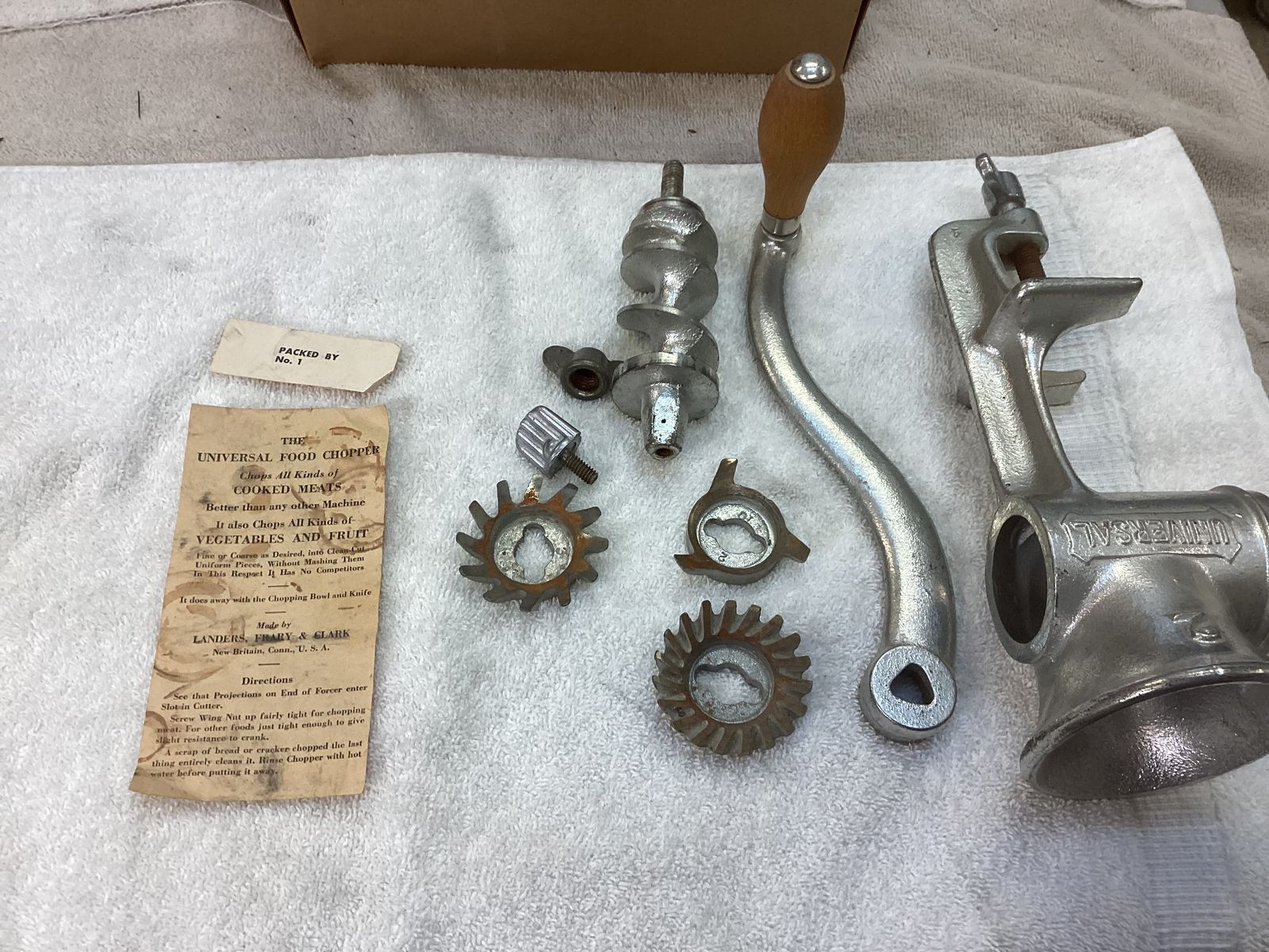 Antique food grinder