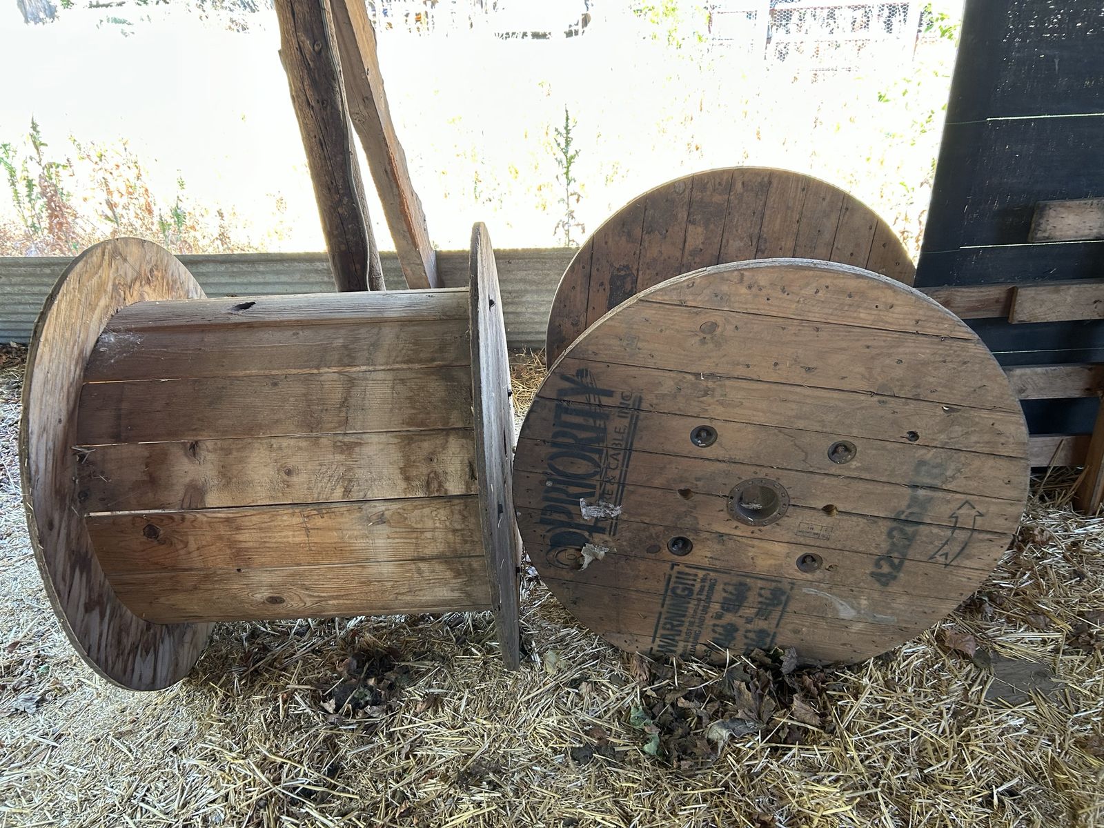 Industrial Wooden Cable Spool
