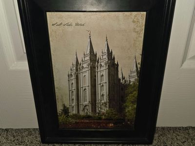 Salt lake temple painting