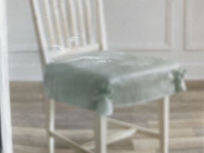 2 Damask Seat Covers Light Green