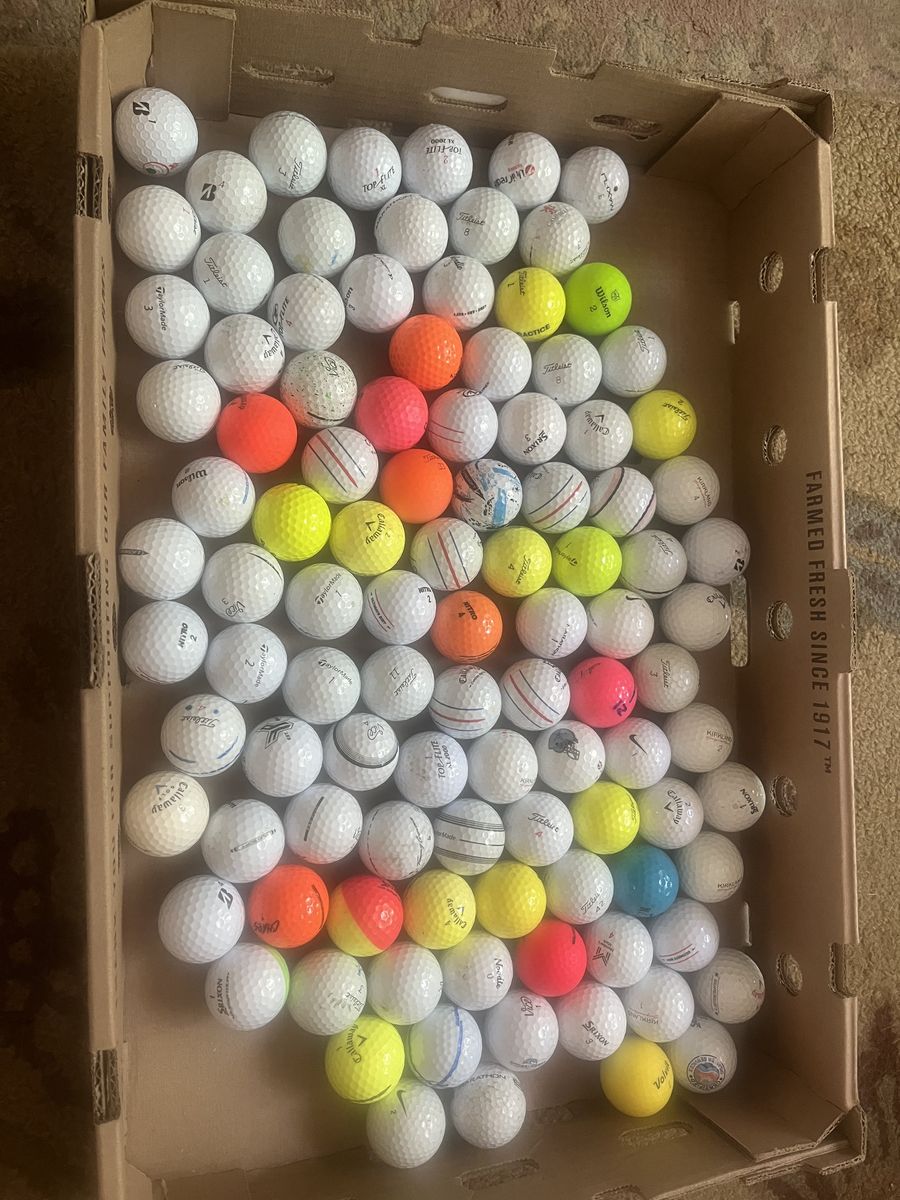 100 used golf balls