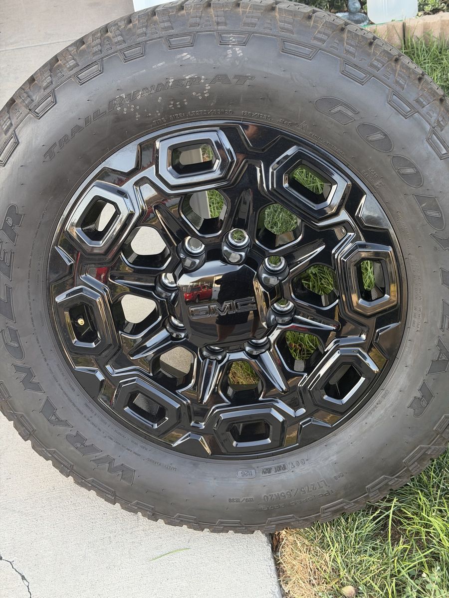 Brand new 2026 GMC sierra 2500 wheels and tires