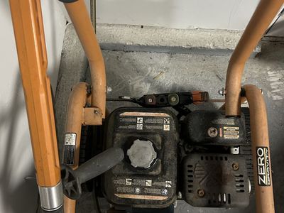 Commercial gas power washer.