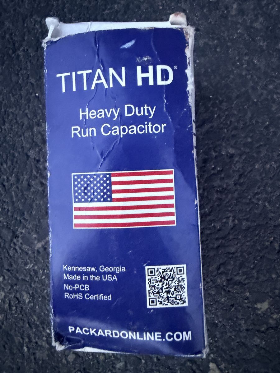 Titan HD PRCFD455A Heavy Duty Motor Run Capacitor 45/5 MFD 440/370 VAC