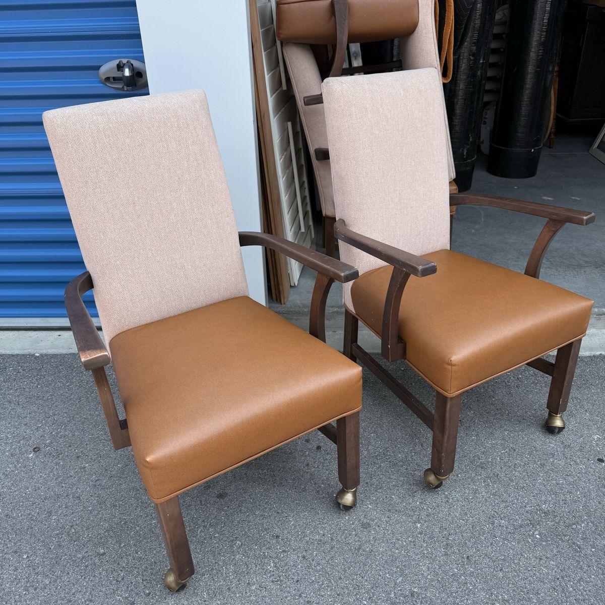 8 High-back Dining Room Arm Chairs