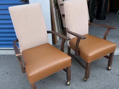 8 High-back Dining Room Arm Chairs