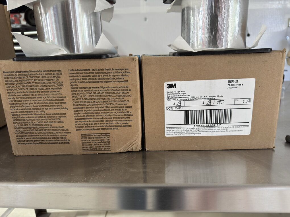 3M Aluminum Silver Tape 4 Inch By 60 Yards