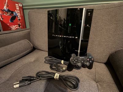 Sony PlayStation 3 PS3 Fat Console with Controller and Cables