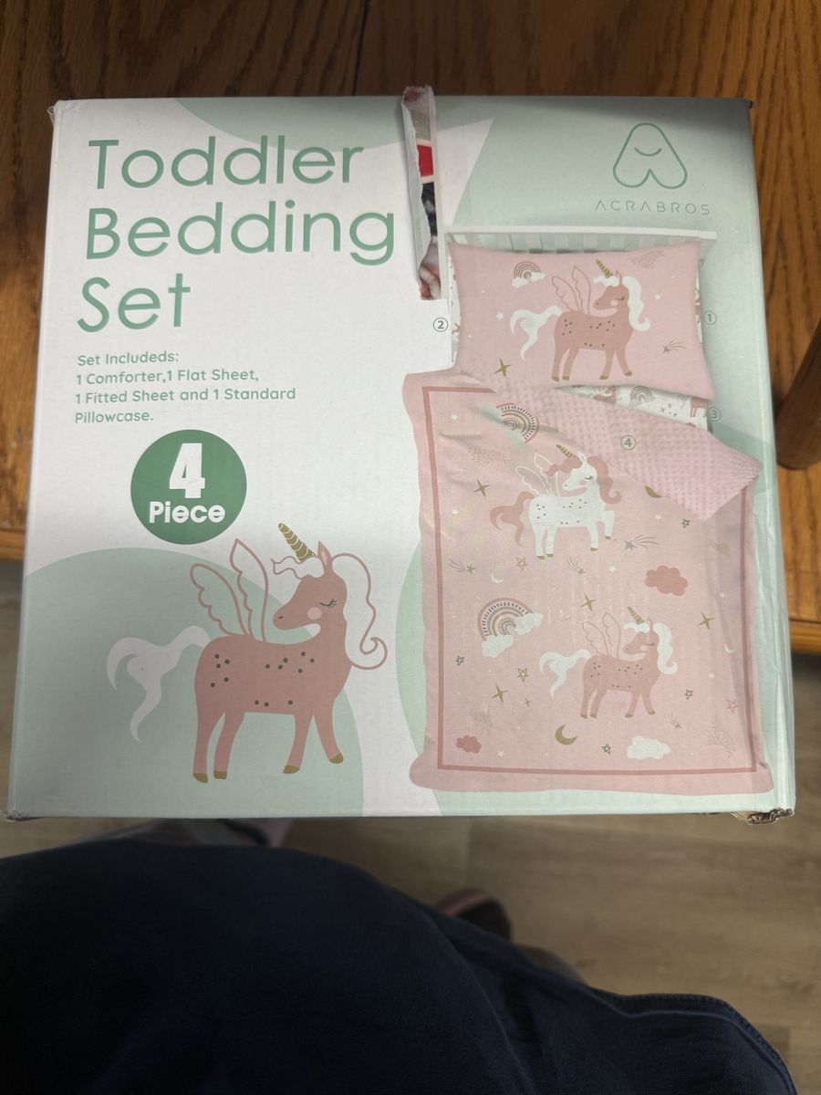 Unicorn toddler bedding set