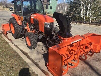 Kubota L606O Loader Snowblower Nokian Snow tires