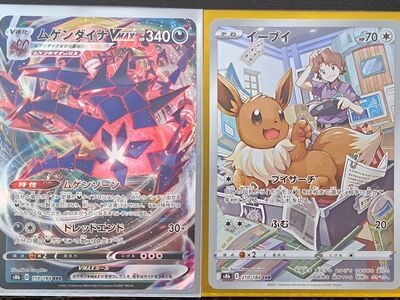 Eternatus VMAX #110 & Eevee #210 Pokemon Japanese