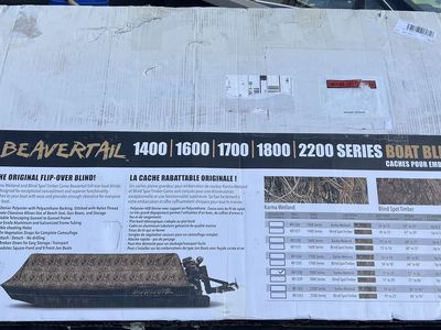 Beavertail 1800 Series Boat Blind Karma Wetland Camo For 17-20' Boats