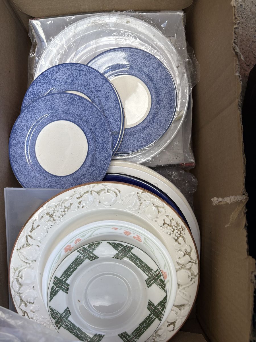 Mixed Assorted Ceramic and Porcelain Dinnerware Plates Set