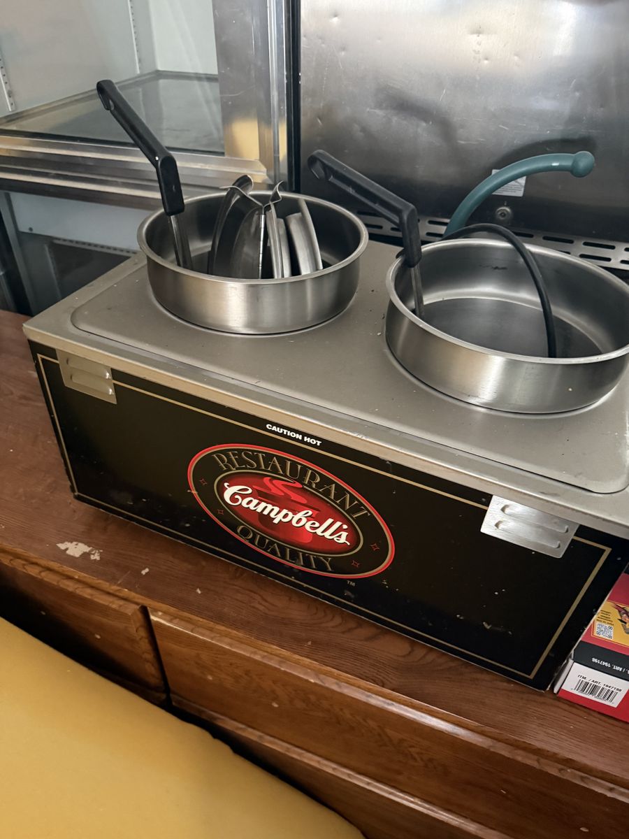 Double soup warmer
