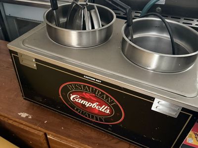 Double soup warmer