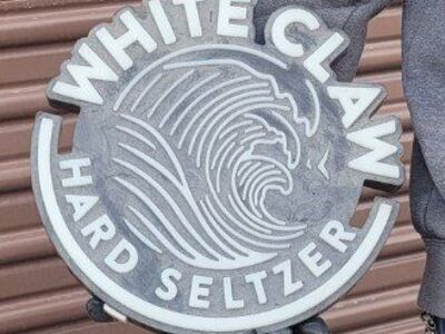 White Claw Hard Seltzer Circular Neon Sign