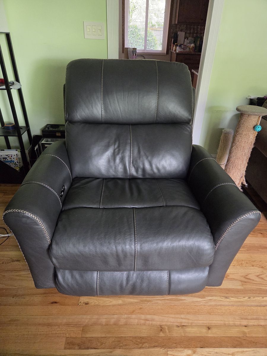 Catnapper leather power recliner
