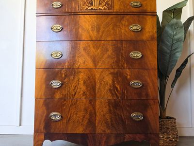 *FREE DELIVERY* Antique Berkey and Gay Flame Mahogany Dresser!