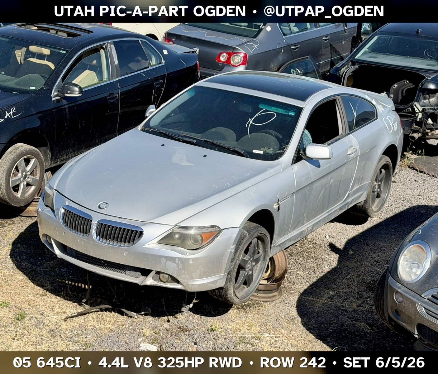 2005 BMW 645Ci E63 Parts - UTPAP Ogden