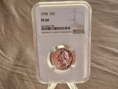 1958 Washington Quarter .25 Proof State PF69! CHRISTMAS BLACK FRIDAY SALE