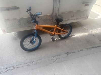 16 inch Orange & Blue Kids' BMX Bike - Excellent Condition, Ready to Ride!
