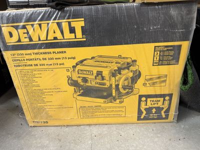 DeWalt DW735 13" 15-Amp Thickness Planer with Two-Speed Gearbox, New in Box
