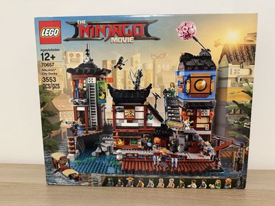 Used LEGO The NINJAGO Movie City Docks Set 70657 - 3553 Pieces