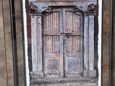 Framed Wall Art – Doors of Cuba I – Large Decorative Frame