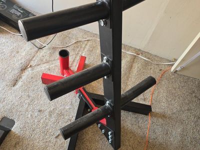 CAP Strength Vertical Olympic Weight Plate Tree Weight Storage Rack UsedGood