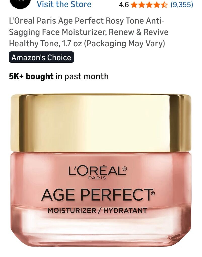 Loreal Age Perfect Rosy Tone Moisturizer