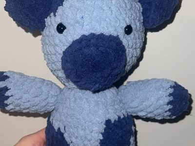 Blueberry Crochet Cow