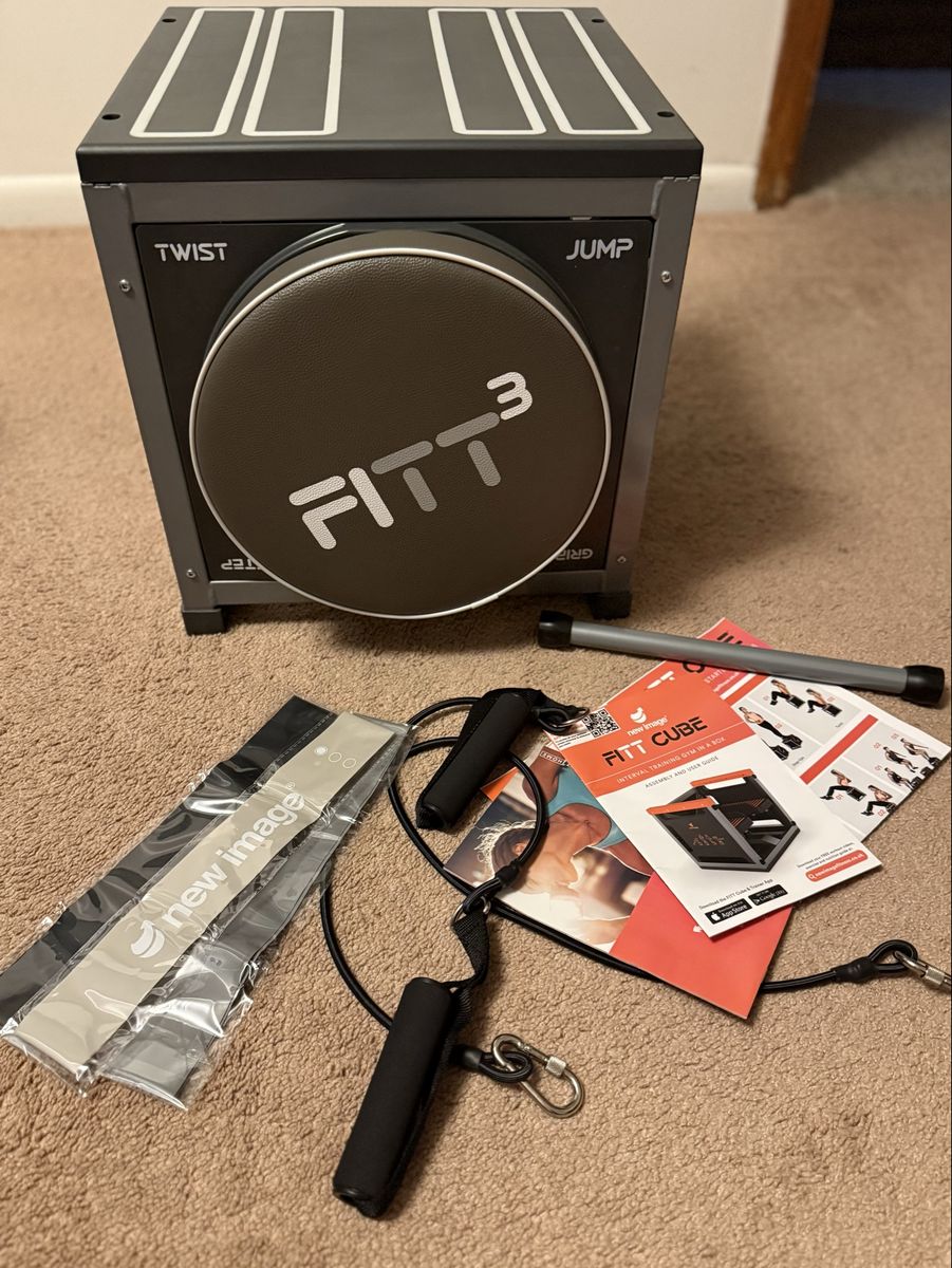 New Image FITT Cube Multi-Gym HIIT Machine with Resistance Cords and Bands