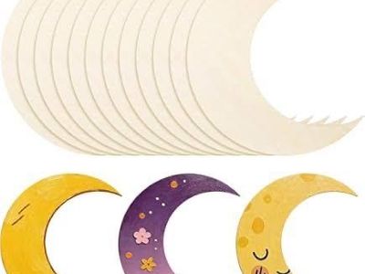 Set of 12 half moon arts and crafts project