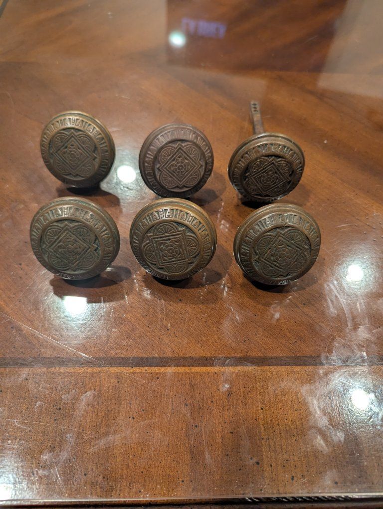 Antique door knobs and key plates